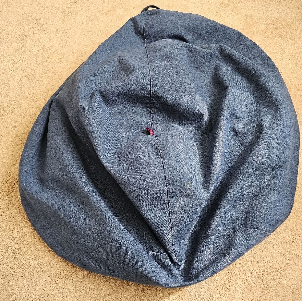 Blue Bean Bag, Storage Bag, Bean Bag Cover